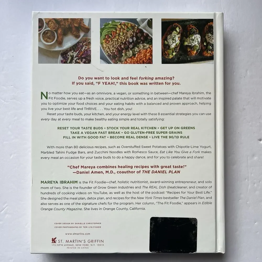 Eat Like You Give a Fork The Real Dish on Eating to Thrive Cookbook Hardcover